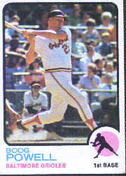 1973 Topps Baseball Cards      325     Boog Powell